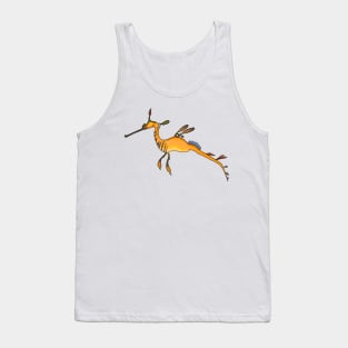 Weedy seadragon cartoon illustration Tank Top